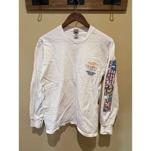 Vintage Fruit of the Loom 1997 US Open Tennis Long Sleeve Shirt White Size Large